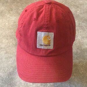 Carhartt red baseball cap hat